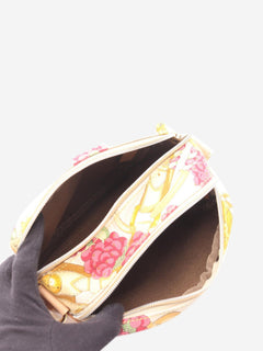 Multicolour canvas shoulder bag