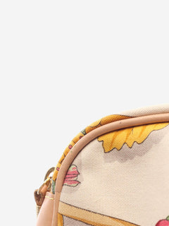 Multicolour canvas shoulder bag
