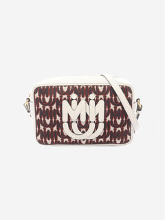 Multicolour jacquard logo shoulder bag Shoulder bags Miu Miu 