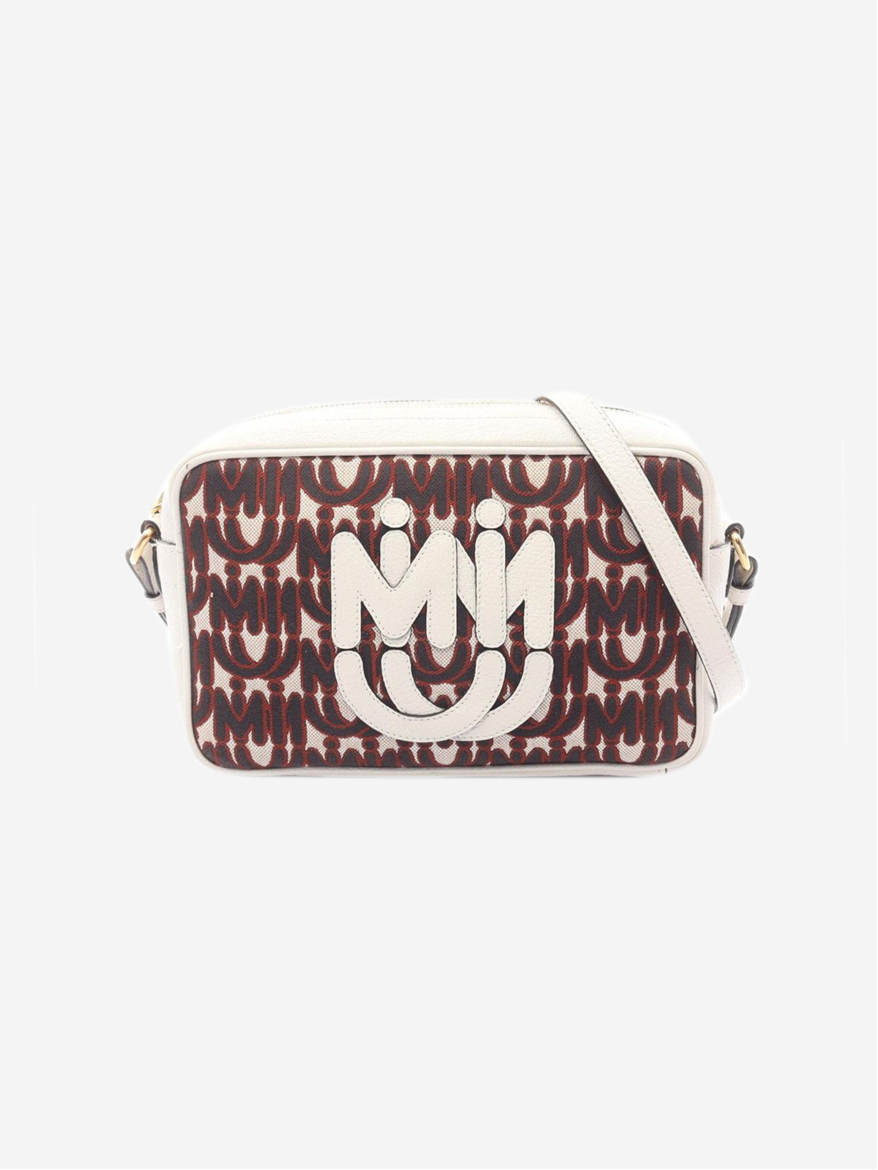 Multicolour jacquard logo shoulder bag Shoulder bags Miu Miu 
