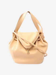 Neutral Beak leather shoulder bag