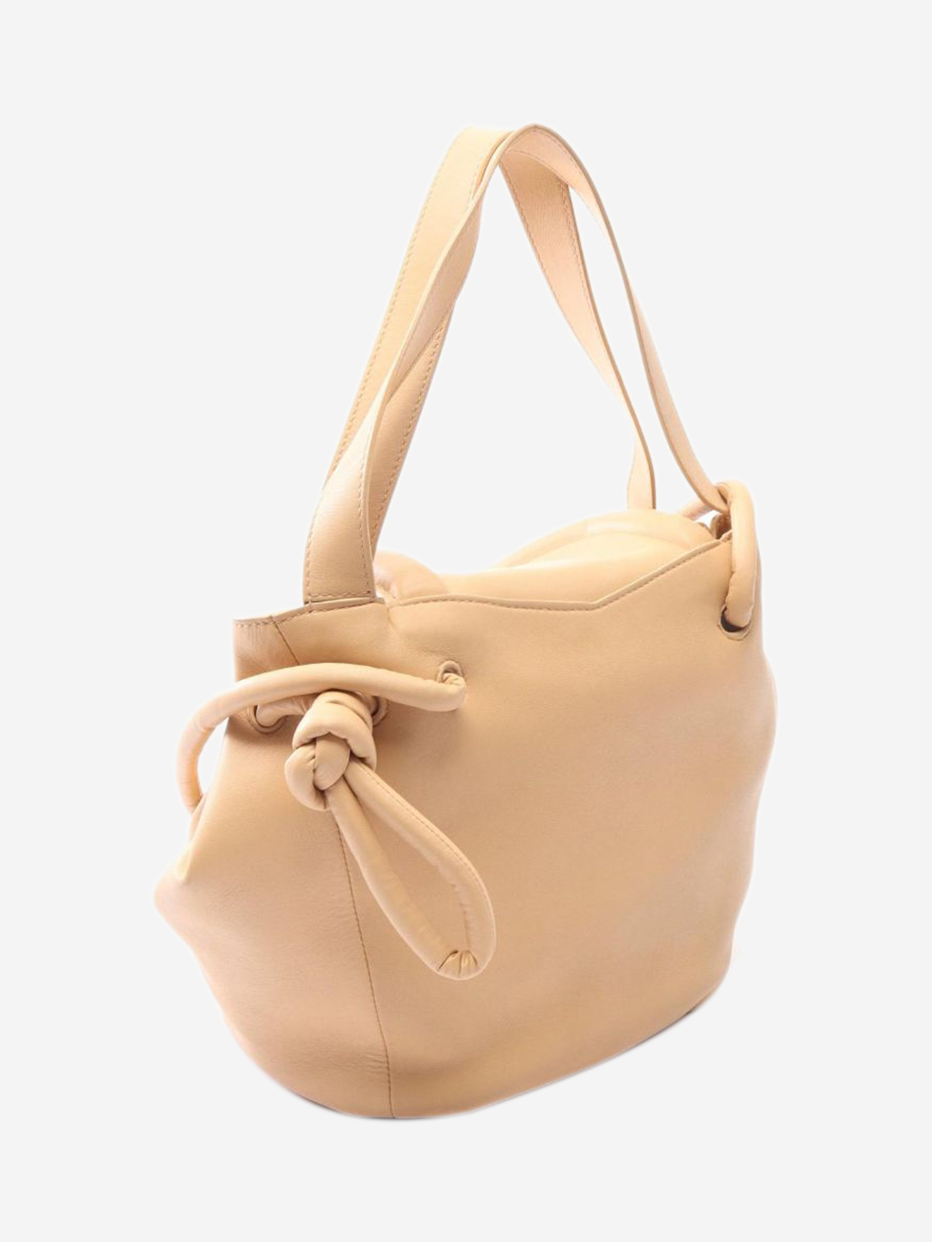 Neutral Beak leather shoulder bag