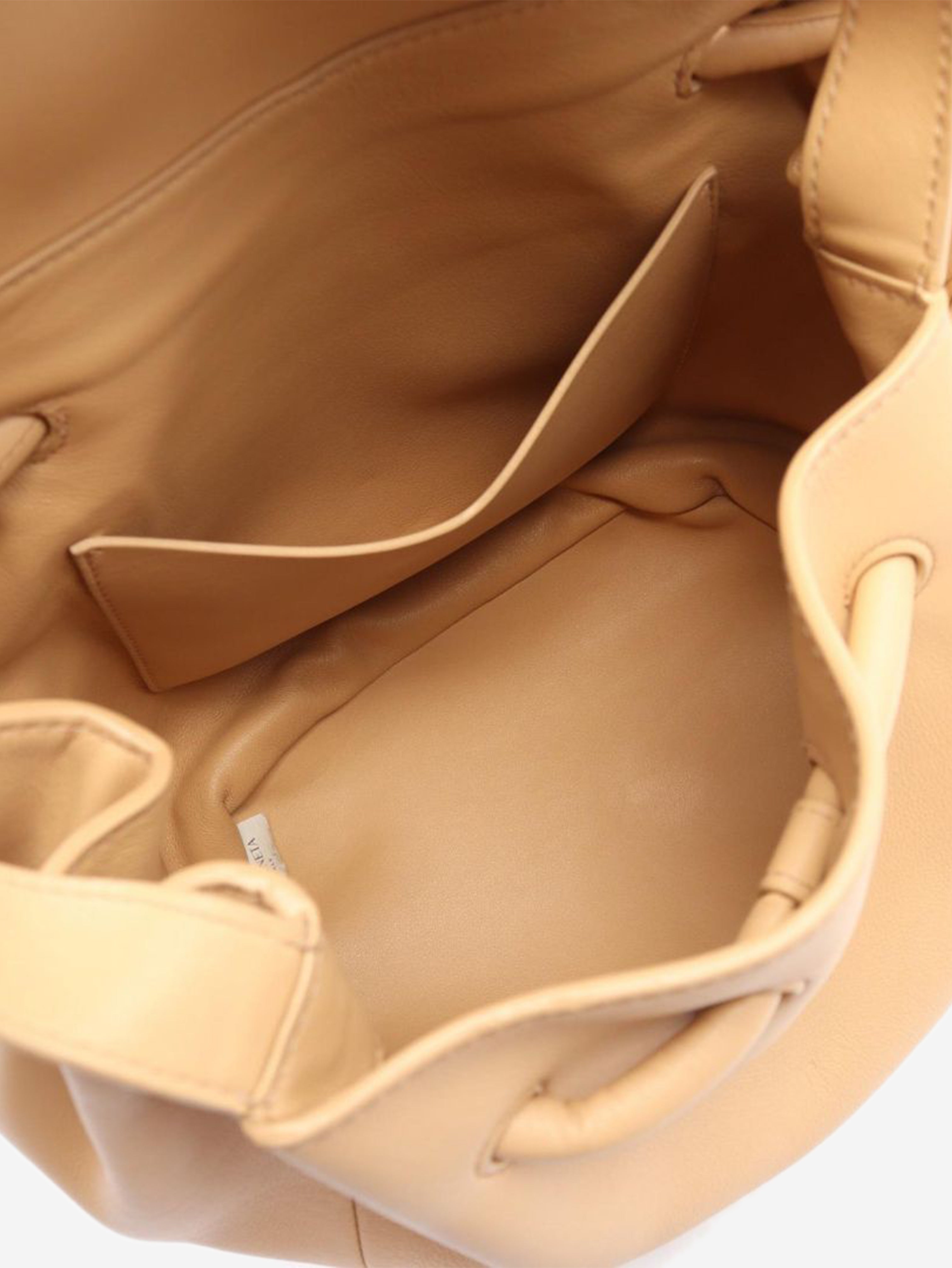 Neutral Beak leather shoulder bag