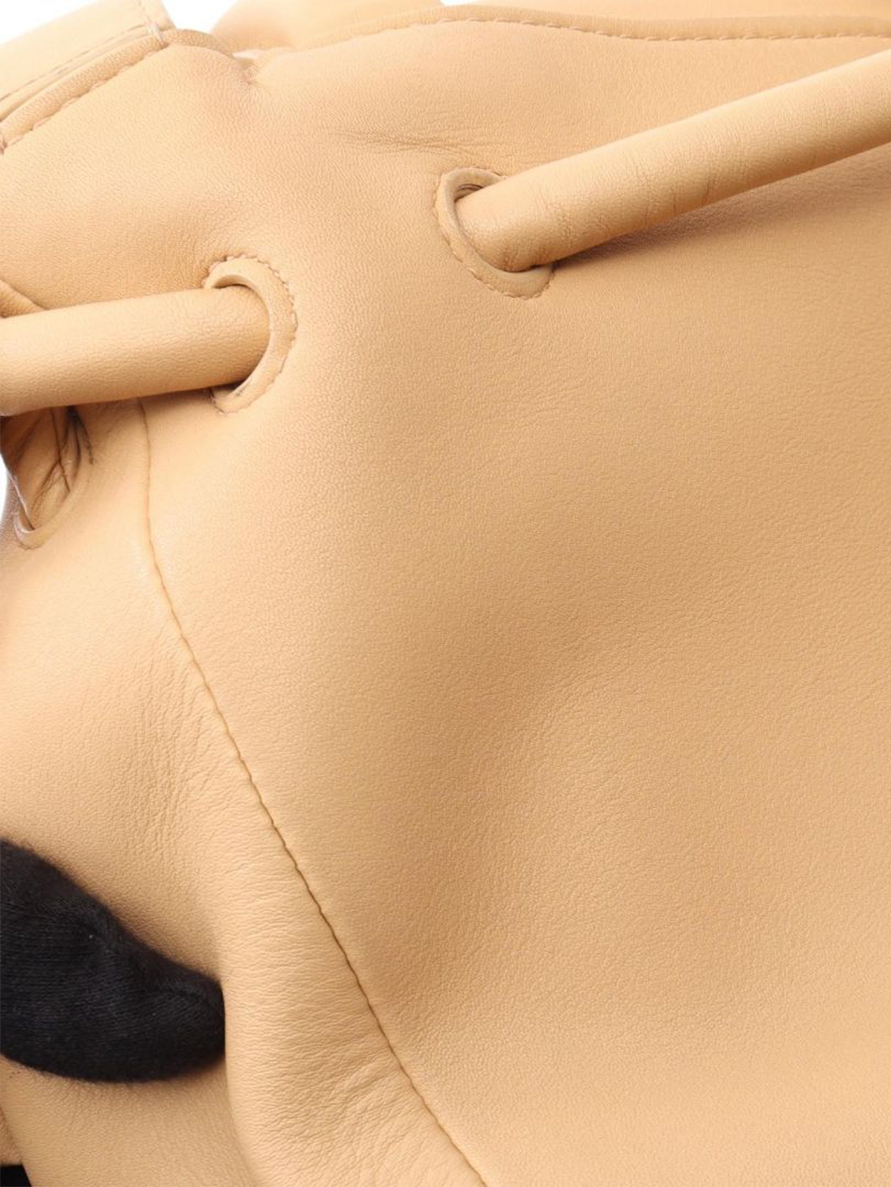 Neutral Beak leather shoulder bag