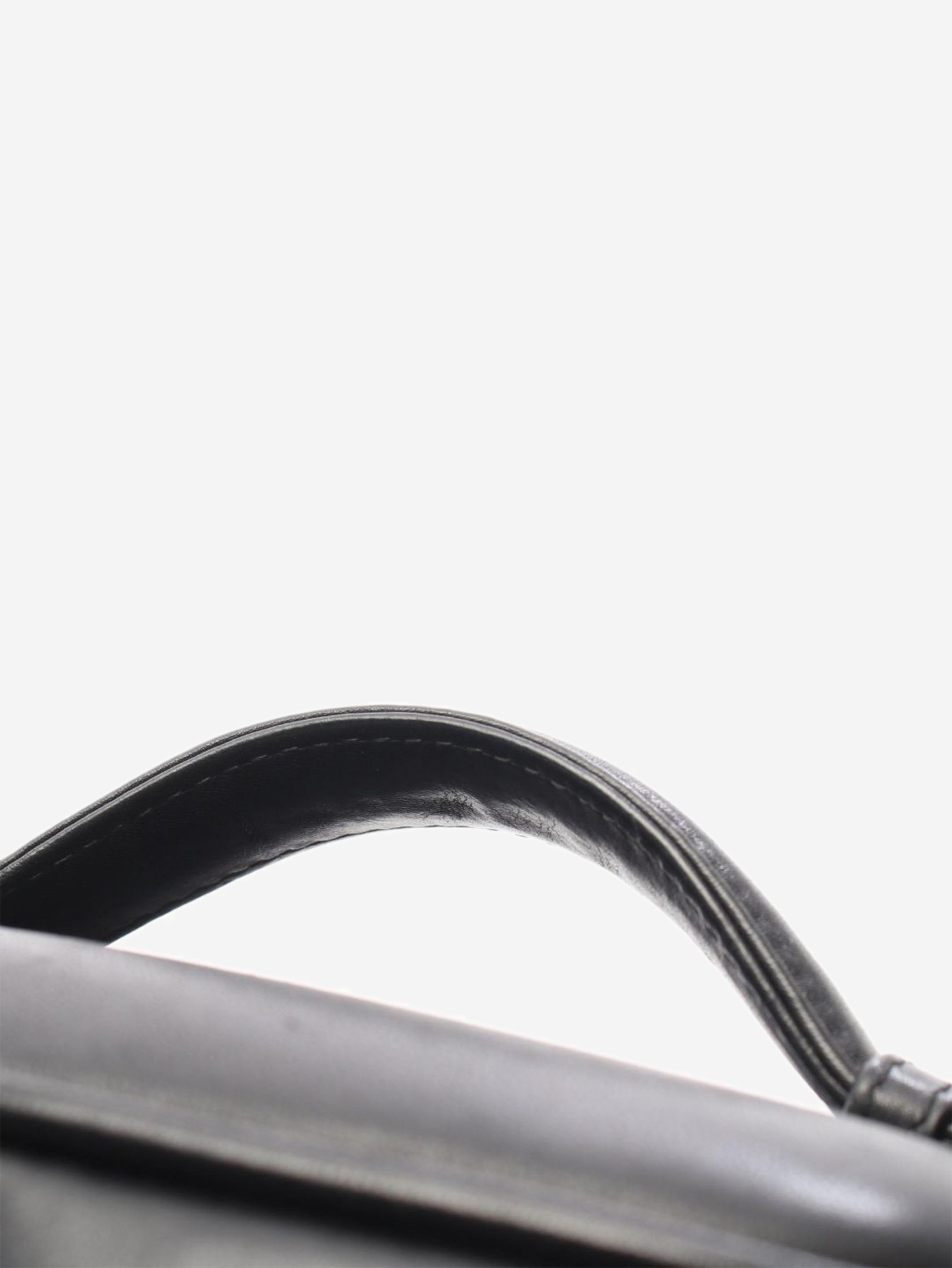 Black lambskin Bicolore Vanity bag