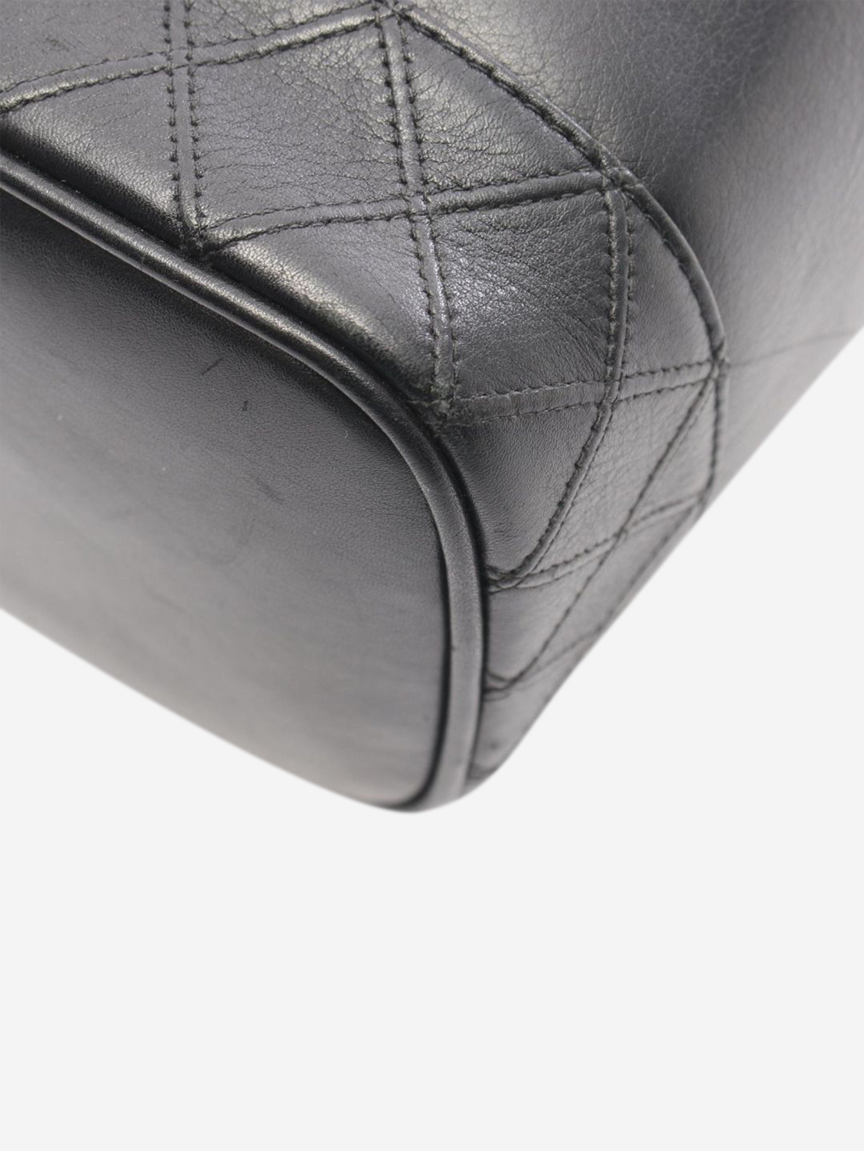 Black lambskin Bicolore Vanity bag
