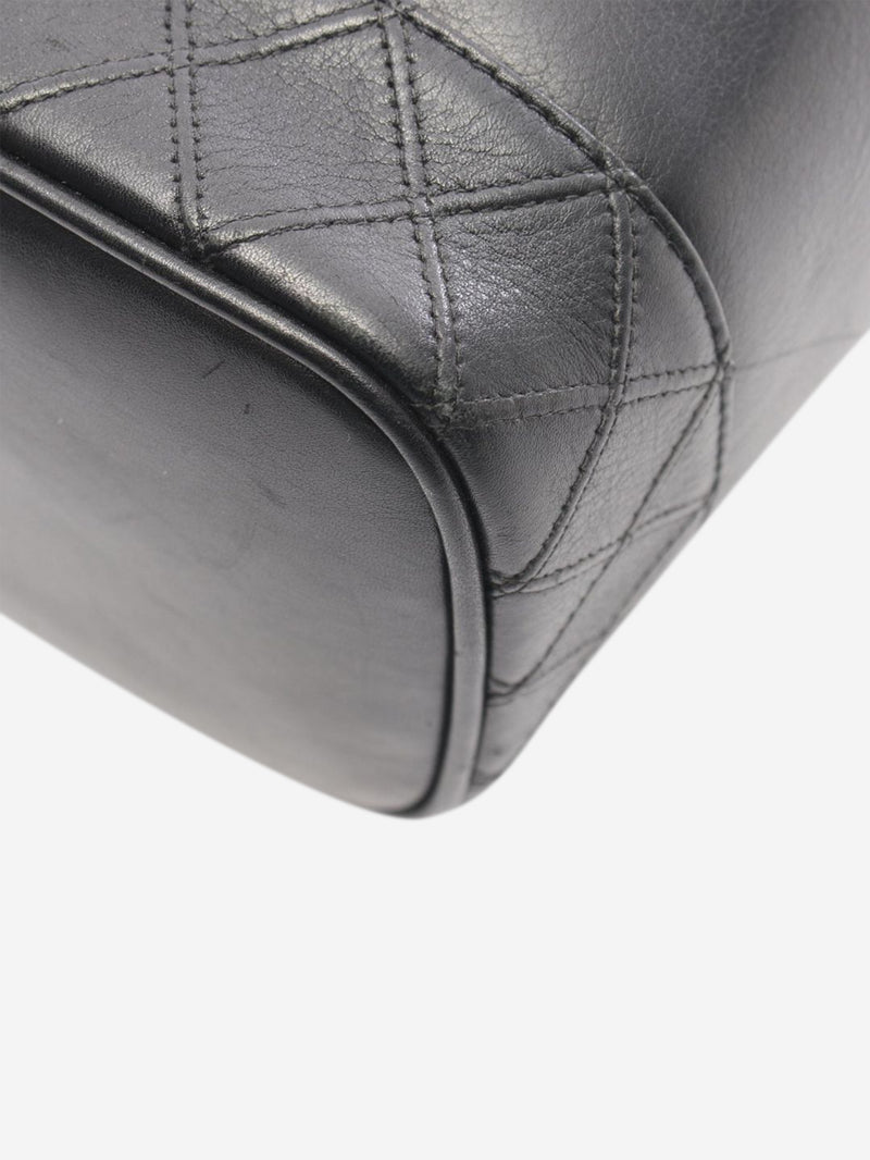 Black lambskin Bicolore Vanity bag