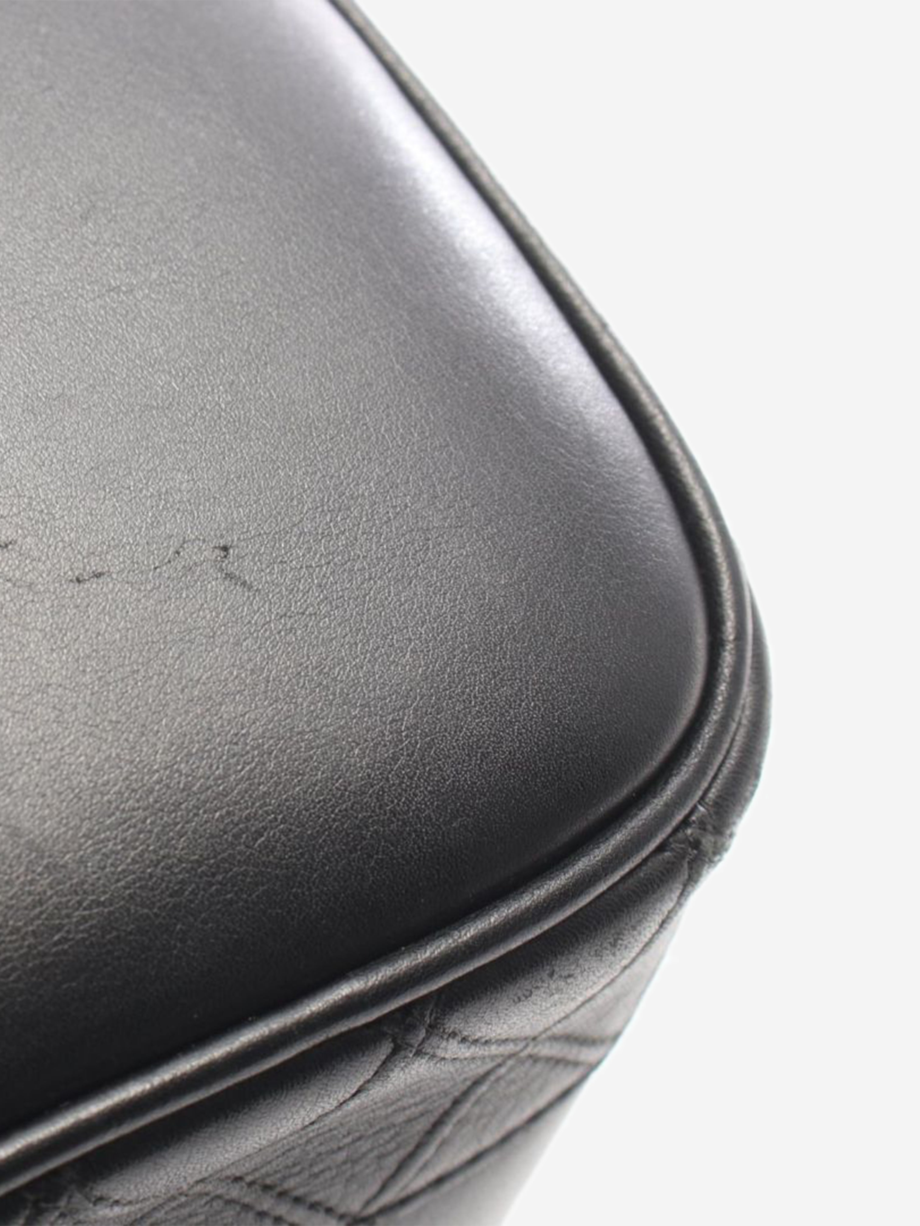 Black lambskin Bicolore Vanity bag