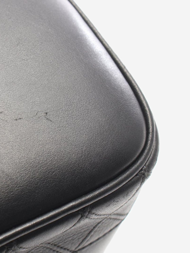 Black lambskin Bicolore Vanity bag