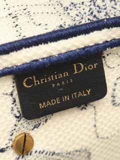 Cream and blue Toile De Jouy Saddle bag Shoulder bags Dior 