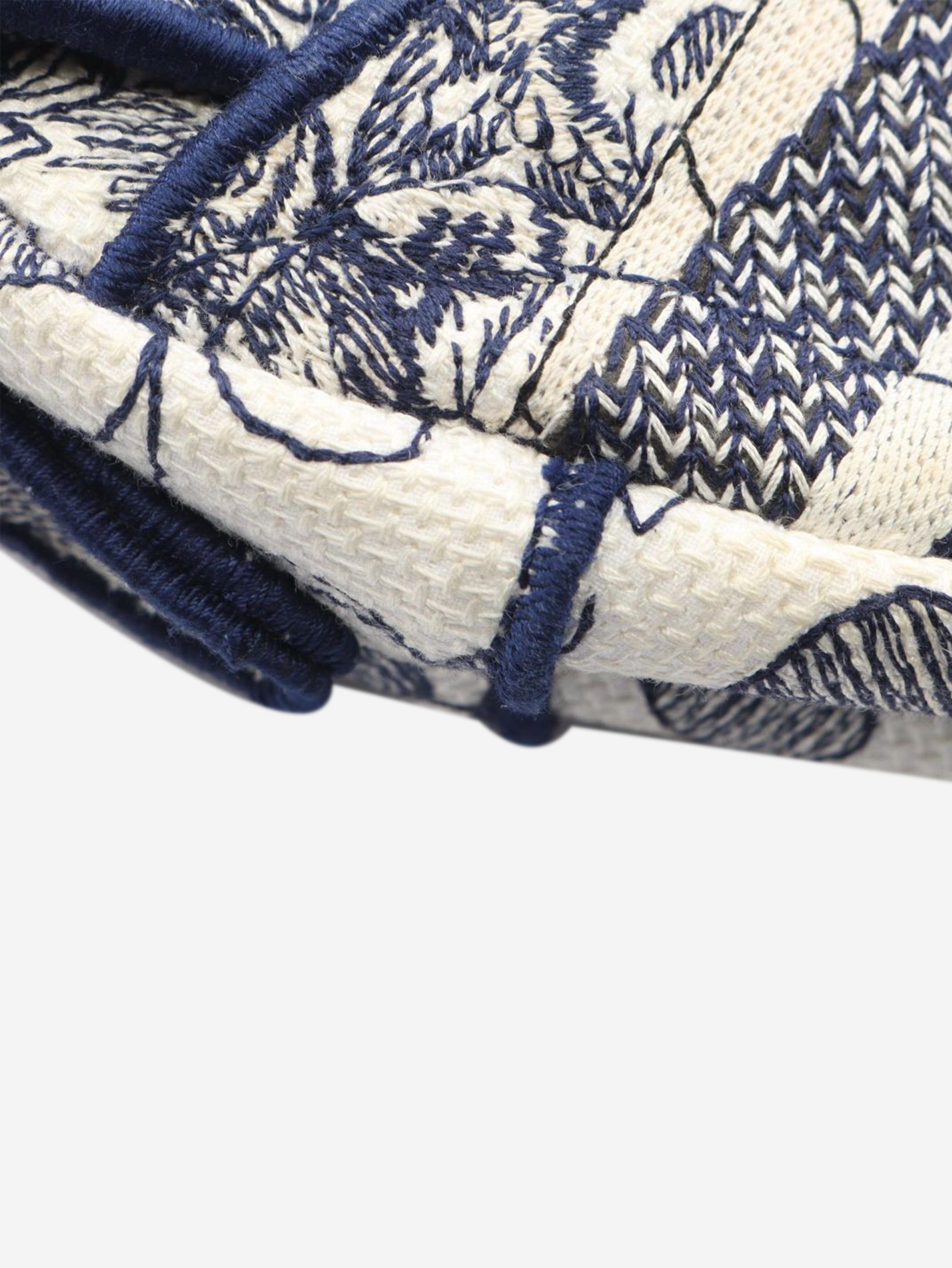 Cream and blue Toile De Jouy Saddle bag Shoulder bags Dior 