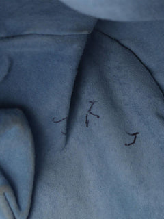 Blue Intrecciato leather shoulder bag