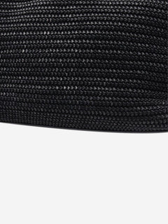 Black Shopping raffia & leather tote bag Tote Bags Saint Laurent 