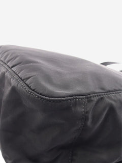 Black nylon satchel bag