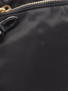 Black nylon satchel bag