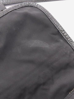 Black nylon satchel bag