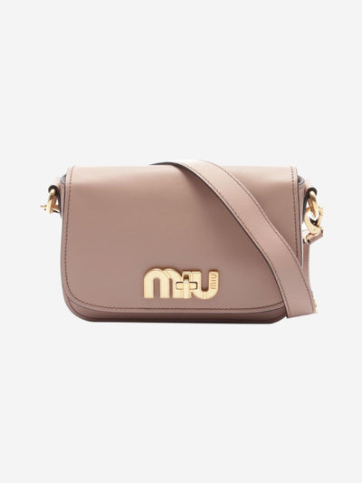 Blush leather shoulder bag Shoulder bags Miu Miu 