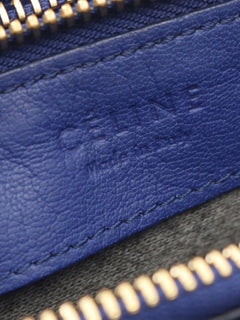 Blue Trio leather shoulder bag