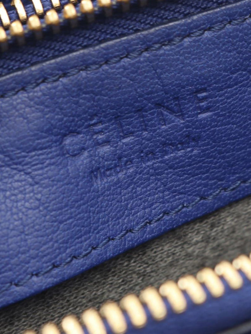 Blue Trio leather shoulder bag