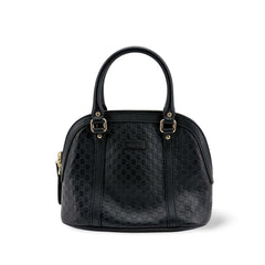 Black Micro Guccissima Dome bag