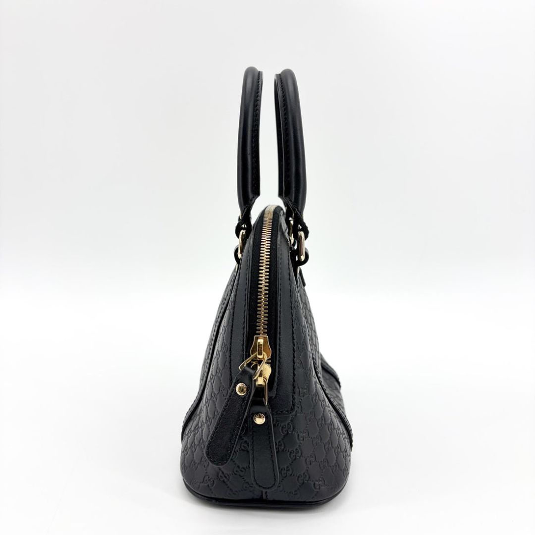Black Micro Guccissima Dome bag