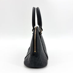 Black Micro Guccissima Dome bag