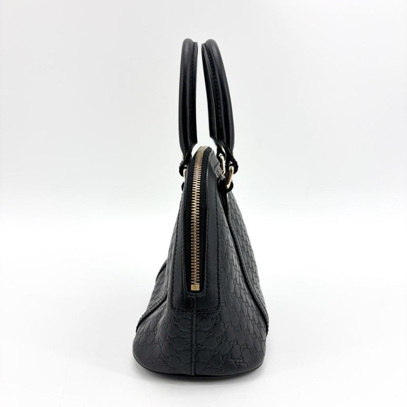 Black Micro Guccissima Dome bag