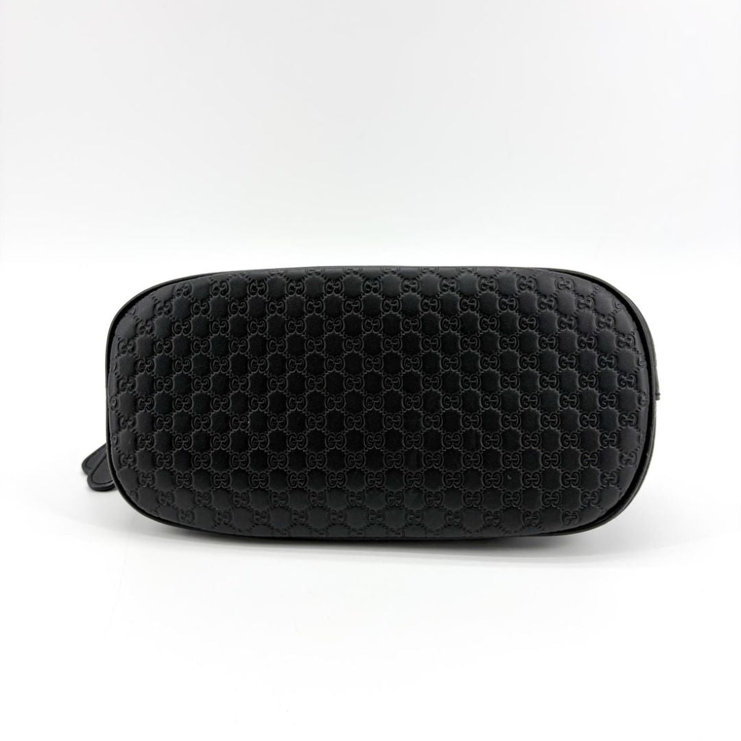 Black Micro Guccissima Dome bag