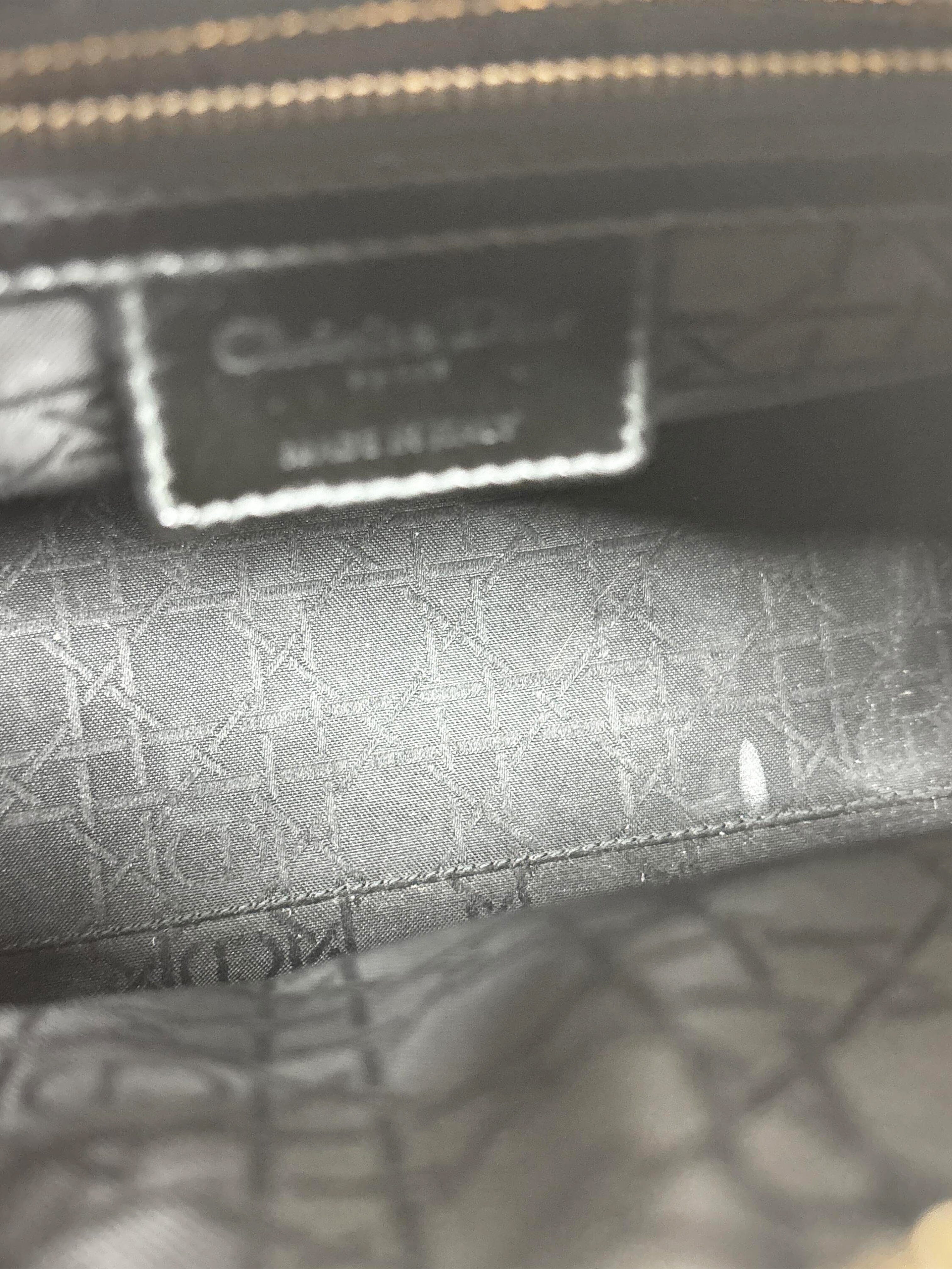 Black 2013 patent leather Lady Dior bag Shoulder bags Dior 