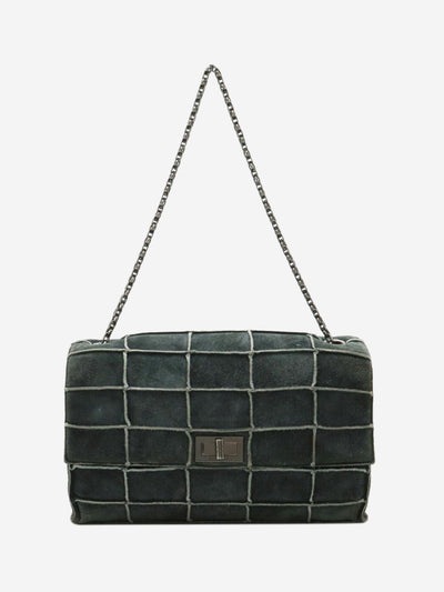 Grey suede 2.55 Chocolate Bar shoulder bag Shoulder bags Chanel 