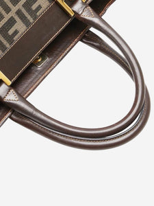 Fendi Brown FF Zucca tote bag