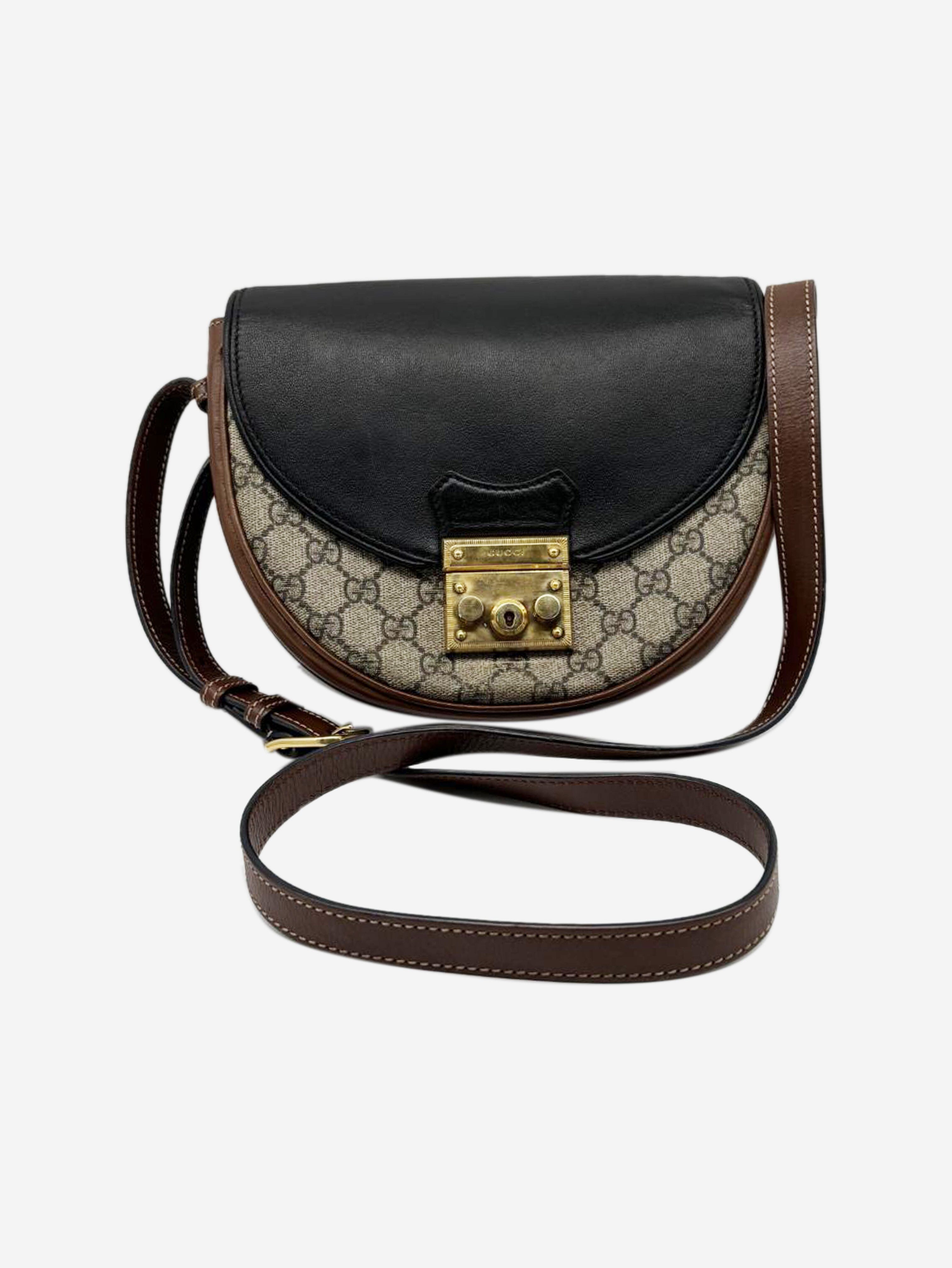 Brown GG Supreme Padlock shoulder bag Shoulder bags Gucci 