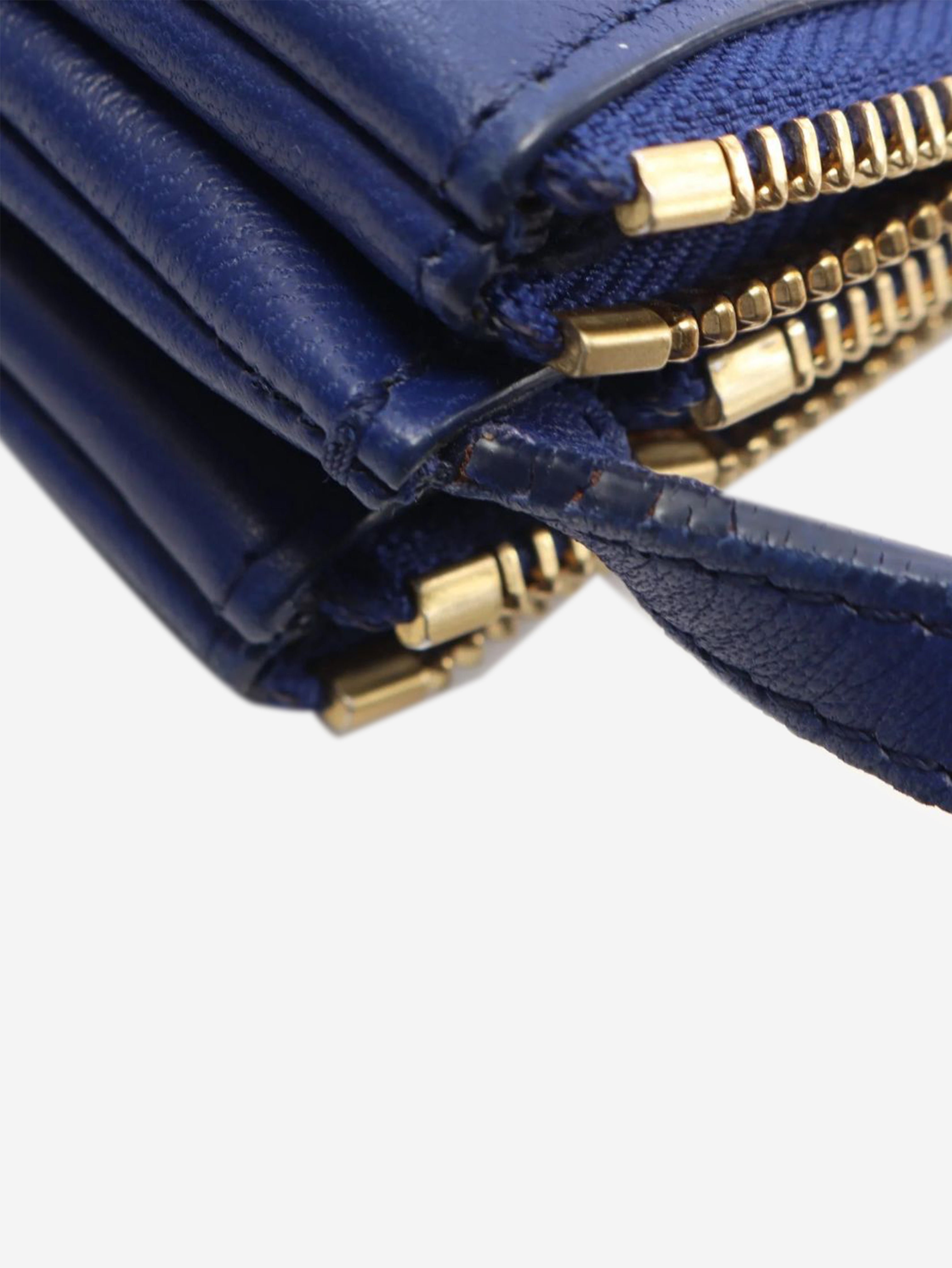 Blue Trio leather shoulder bag