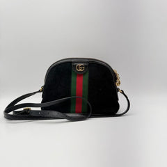 Black suede Ophidia shoulder bag Shoulder bags Gucci 