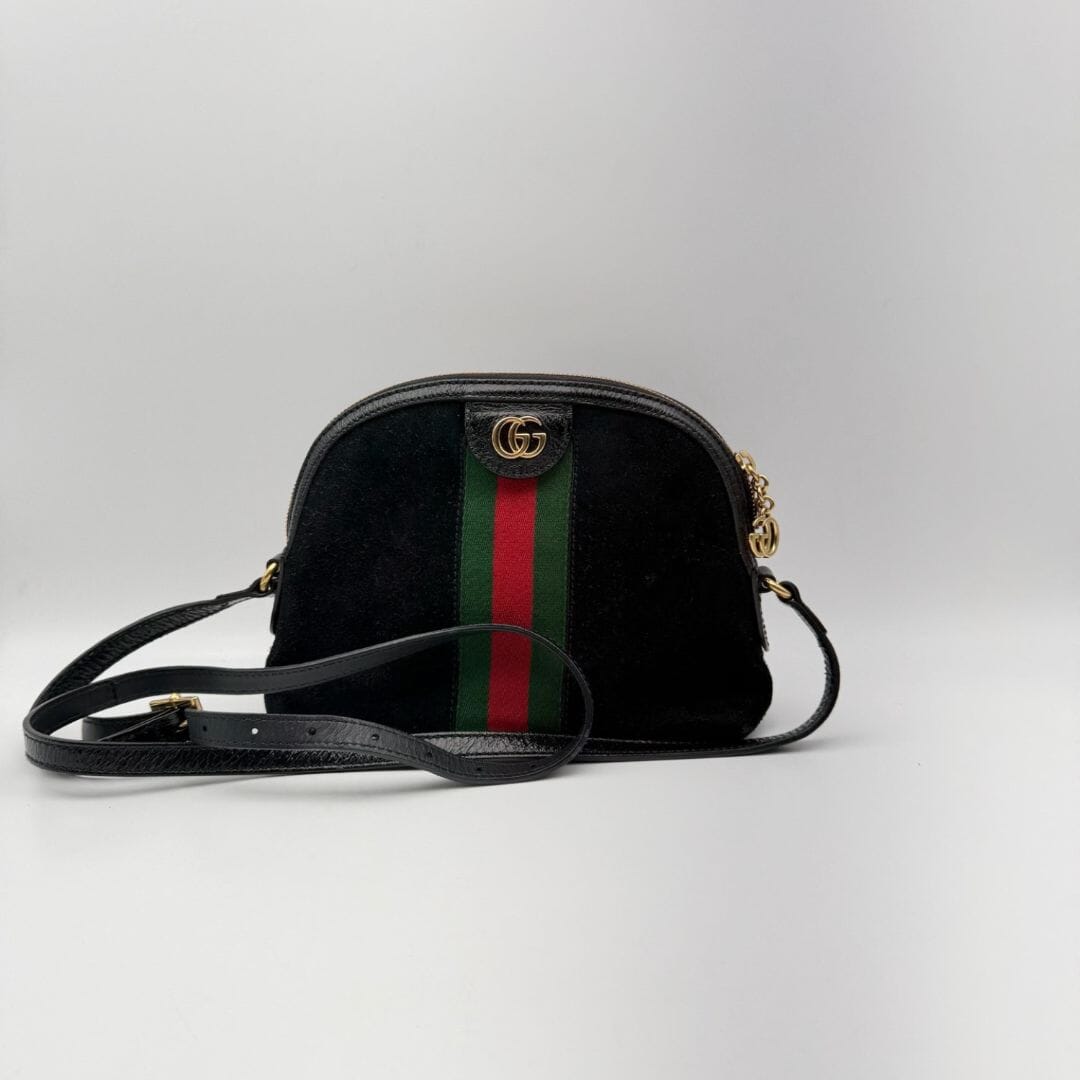 Black suede Ophidia shoulder bag Shoulder bags Gucci 