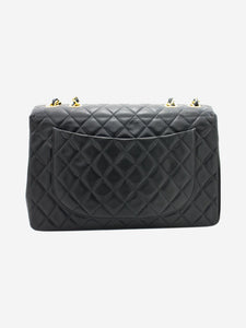 Chanel Black vintage 1994 lambskin maxi Classic Flap bag