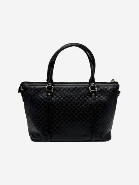 Black Micro Guccissima leather 2way bag alternate image