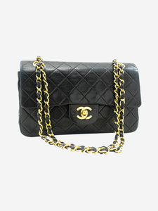 Chanel Black vintage 1989 lambskin Classic Double Flap bag