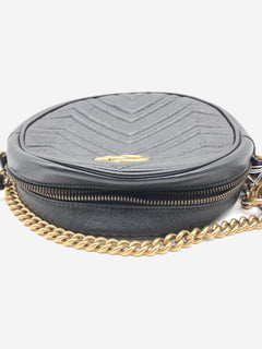 Black GG Marmont Round leather bag Cross-body bags Gucci 