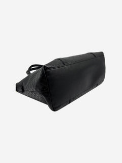 Black Micro Guccissima leather 2way bag