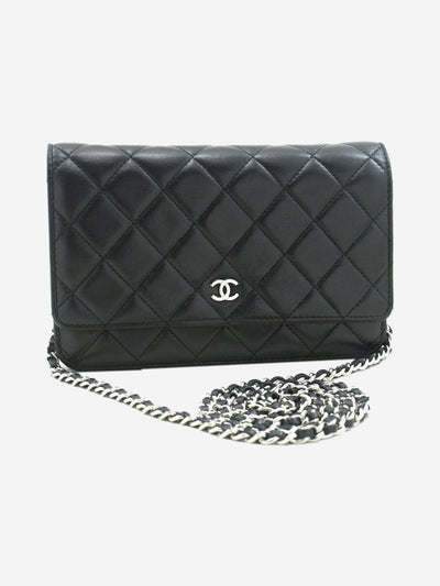 Black 2015 lambskin Wallet on Chain Shoulder Bag Chanel 