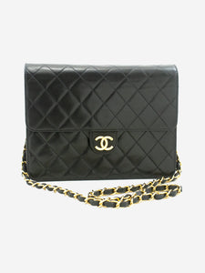 Chanel Black vintage 1997 lambskin shoulder bag