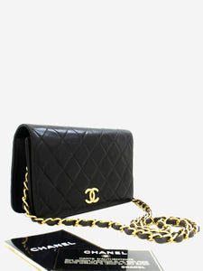 Chanel Black vintage 1994 lambskin Full Flap shoulder bag