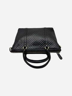 Black Micro Guccissima leather 2way bag