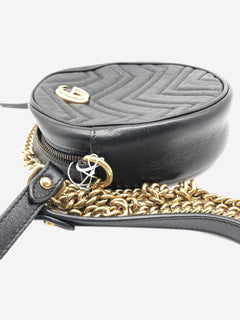Black GG Marmont Round leather bag Cross-body bags Gucci 