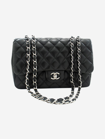 Black 2009 jumbo caviar Classic single flap bag Shoulder Bag Chanel 