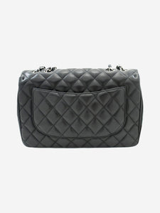 Chanel Black 2009 jumbo caviar Classic single flap bag