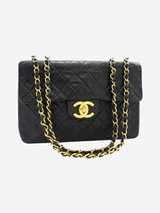 Chanel Black vintage 1994-96 maxi lambskin Classic single flap bag