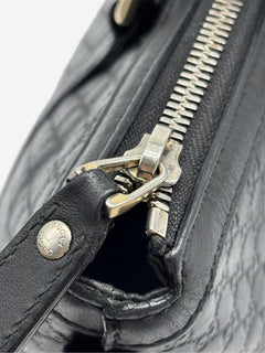 Black Micro Guccissima leather 2way bag