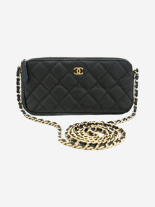 Chanel Black 2016 Caviar leather Wallet on Chain